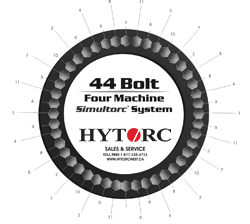 44 Bolt Pattern Four Machine Simultorc System